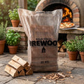 Double Split Firewood – Pizza Oven & Fire Pit Cut | 20kg Bag